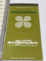 Matchbook Cover  Polynesian Village  Walt Disney World Florida  gmg  Uns... - £9.95 GBP