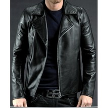 Men Ghost rider leather jacket, Men real leather jacket,Men biker leather jacket - £115.09 GBP