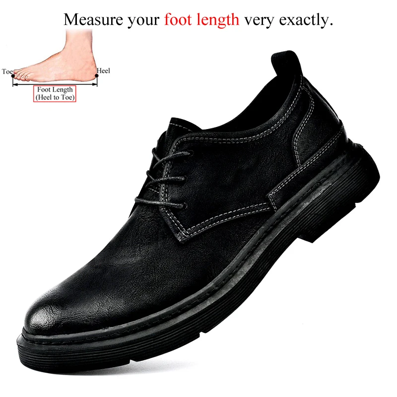 Spring Autumn Men&#39;s Leather Shoes Zapatos Hombre Casual Cuero Italian Lu... - $74.77