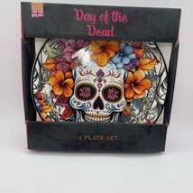 Eaton Fine Dining Halloween Day Of The Dead Sugar Skull Dinner Plates Se... - $51.47