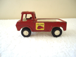 Vintage 1969 Tootsie Toy Red Fire Chief Pick-Up Truck &quot; Great Collectible Item &quot; - £13.19 GBP