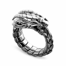 Retro Punk Dragon Rings for Men Women Chunky Fashion Hip Hop Finger Ring Ancient - £6.69 GBP