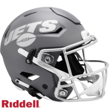 New York Jets Helmet Riddell Authentic Full Size SpeedFlex Style Slate Alternate - $1,032.60 CAD
