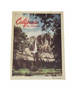 Vintage 1950s California in Color Travel Brochure Mid-Century Travel Mem... - $15.48