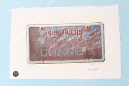 Coco Chanel Plaque Immatriculation Imprimé Par Fairchild Paris Le 11/50 - £118.04 GBP