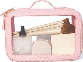 Goodies PINK  Travel Makeup Bag Organizer Cosmetic Bag, Cosmetic Travel Bag Make - £21.47 GBP
