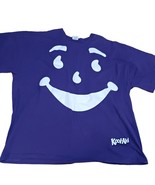 Vintage 2000s Kool Aid All Over Print Face Grape T shirt Size Men’s 2XL ... - £16.18 GBP