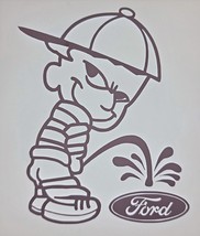 Calvin Peeing On Ford Die-Cut Vinyl Indoor Outdoor Car Truck Window Decal - £4.11 GBP+