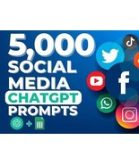 ChatGPT Prompts For Social Media -  5,000 ChatGPT Prompts - £1.61 GBP