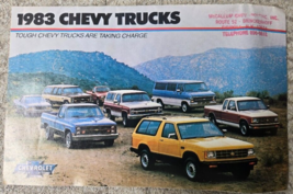 Original 1983 Chevrolet Truck Full Line Brochure Pickup Blazer El Camino - $6.92