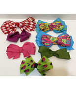 Little Girl Hair Bows Barrettes Lot 7 Peace Lady Bugs Solid Multicolor 4... - £10.73 GBP