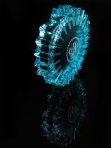 Rocky Patel Luminoso Aqua Glass Ashtray Gorgeous 10" Diameter NIB image 9