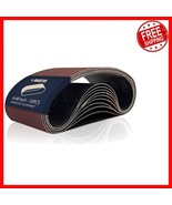 10 Assorted 6x48&quot; Sanding Belts for Wood and Metal - Durable &amp; Antistati... - $50.48
