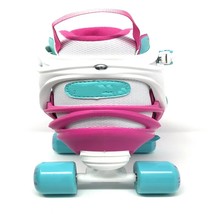 Girls quad roller skate pink white size medium 1 4 thumb200