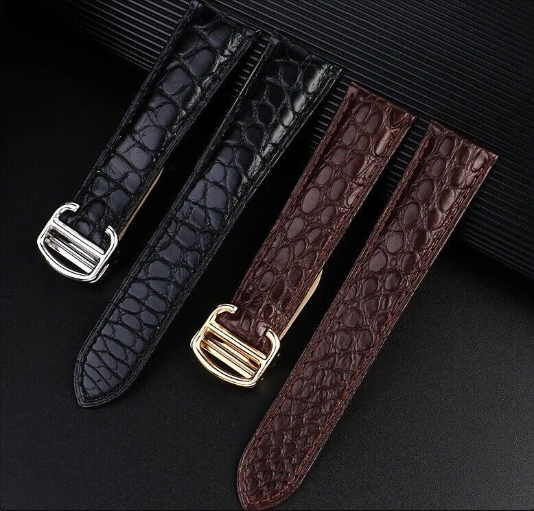 14-25mm Genuine Leather Strap Band fit for Cartier Tank Solo/Santos Watch - $27.43 - $33.04