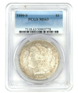 1880-S Plateado Morgan Dólar Graduado Por Calidad Como MS63 - $177.90 CAD