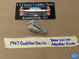FACTORY ORIGINAL 1967 CADILLAC DEVILLE CHROME DOOR MIRROR ADJUSTER KNOB - $39.59