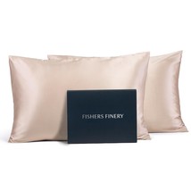 25Mm 100% Pure Mulberry Silk Pillowcase 2 Pack, Good Housekeeping Winner (Taupe, - £128.78 GBP