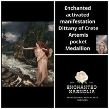 Enchanted activated manifestation Dittany of Crete Artemis pocket Medallion - $12.30