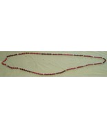 Vintage Necklace - Red Acrylic Beads - Varied Red Finish - VGC - PRETTY ... - £7.80 GBP
