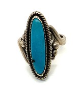 Vtg Signed Sterling Silver Pacific Jewelry Native American Turquoise Rin... - £42.84 GBP