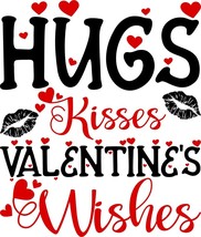 Valentine Wishes Mugs &amp; Steins Printed With &quot;Hugs &amp; Kisses...&quot; You Can Personali - $13.95+