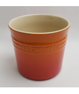 Le Creuset Utensil Crock Stoneware Orange Flame 2.3L 2 3/8 QT New - £51.72 GBP