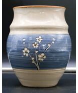 Vtg Signed Art Pottery Vase Cherry Blossom Sue Cannon NYC Clay Studio 5&quot;... - $49.99
