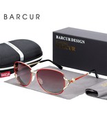 BARCUR Women Gradient Sunglasses Polarized Sun Glasses Luxury Round Eyewear - £17.36 GBP