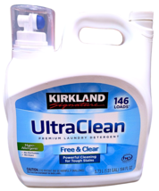 Kirkland Signature Ultra Clean Free &amp; Clear Premium Liquid Detergent 146... - $34.28