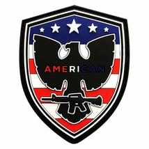 American Flag Eagle Patriotic 2nd Amendment Hook Patch [3D-PVC Rubber-3.0 inch - - £7.16 GBP