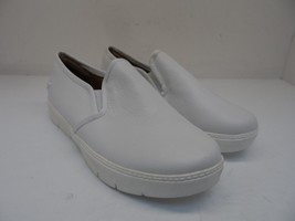 Nurse Mates Women&#39;s Slip-On Adela Slip-Resistant Leather Shoe White Size 7W - £33.38 GBP