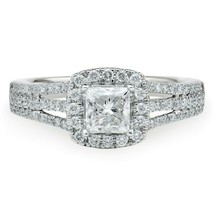 1.9CT Princess Simulated Diamond Solitaire Engagement Ring 14K White Gold Plated - £149.43 GBP