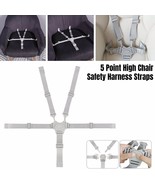 High Chair Security Straps Replacement 5 Point Children Safety Harness S... - $20.26 CAD