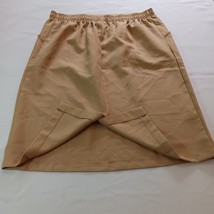 Koret Women's Beige/Tan Elastic Waist Pull On Side Pockets Skirt Size 18P image 2