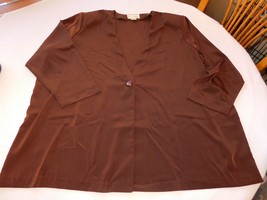 S.G. Sport Collection Womens Ladies blazer sport jacket Brown Size 2X GUC - $20.58