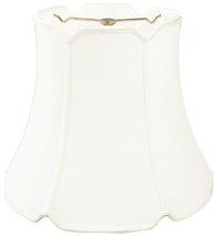 Royal Designs, Inc. Tapered Drum Lamp Shade, V Notch Clip Fitter, White,... - $59.95