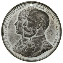 1893 Great Britain Prince George And Princess Mary Wedding Medallion-
sh... - €40,48 EUR