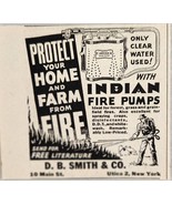 1948 Print Ad Indian Fire Pumps Fire Extinguishers D.B. Smith Utica,New ... - $8.89