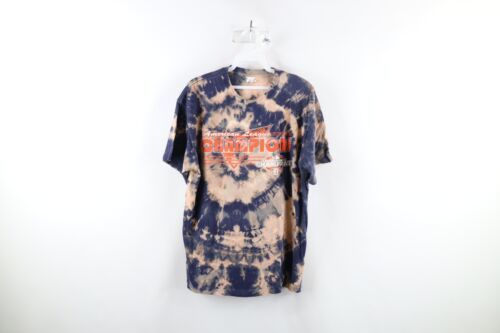 Y2K 2012 Mens L Distressed Acid Wash Spell Out Detroit Tigers Baseball T... - $19.75