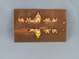 Vintage Postcard - Parliament Buildings at Night Victoria - Wright Everytime - £12.01 GBP