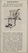 1963 Magazine Photo Harnischfeger Super Power Hawk Inboard-Outboard Motors - $8.35