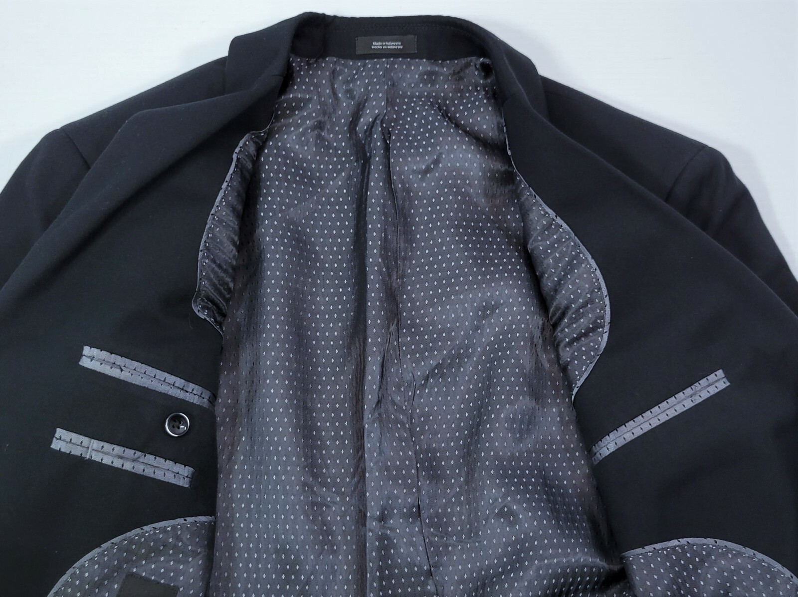 V2) Men's J. Ferrar Solid Black Suit Jacket Modern Fit 36 Regular Item image 5