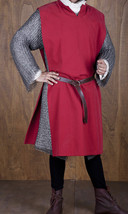MEDIEVAL,CELTIC VIKING Red Tunic Surcoat Renaissance LARP SCA,. - £44.56 GBP+