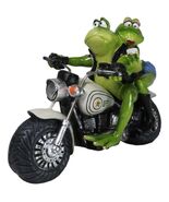 All American Biker Frogs Couple Taking Selfie On Chopper Motorcycle Figu... - $1,000.69 MXN