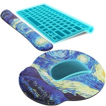 Ergonomic Mouse Pad With Wrist Support, Comfortable Keyboard Wrist Rest, Memory  - £20.77 GBP