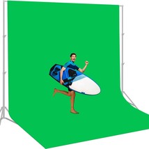 12 X 10 Ft Large Green Screen Backdrop For Photography, Greenscreen Back... - £43.92 GBP