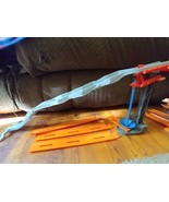 Hot Wheels Trick Track Flame Thrower Track Piece Zig Zag w/3 Orange Trks ^ - $472.40 MXN