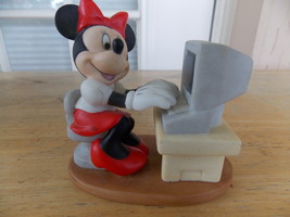 Disney Minnie Mouse Computing Figurine - £19.98 GBP