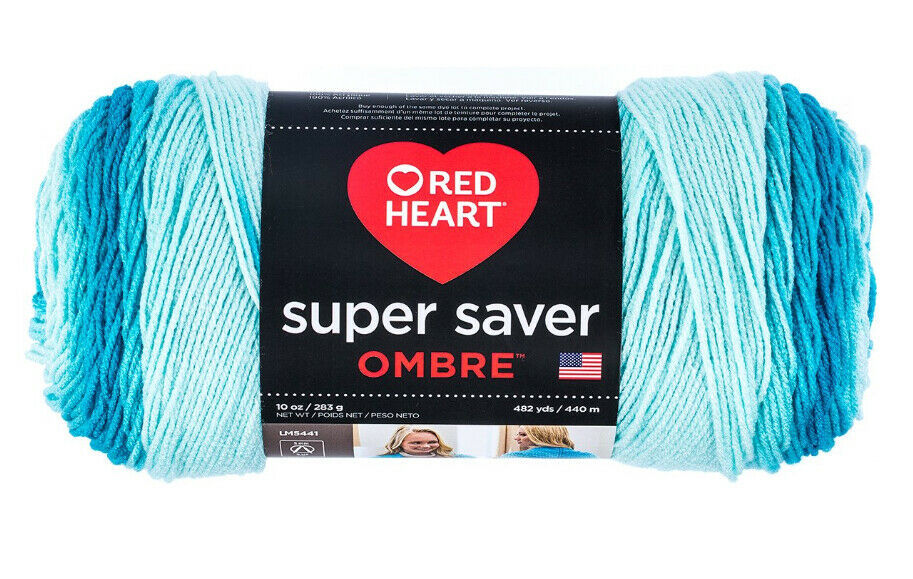 Primary image for Red Heart Super Saver Ombre Yarn, 10 Oz, Scuba